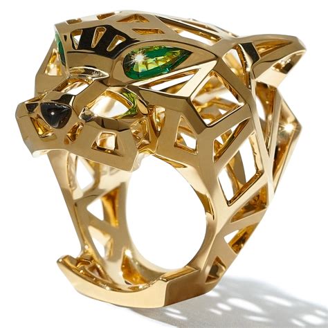 replica cartier panther head ring|cartier panther ring men.